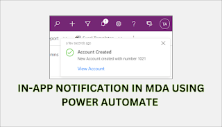 Send In-app Notifications to Model Driven App from Power Automate