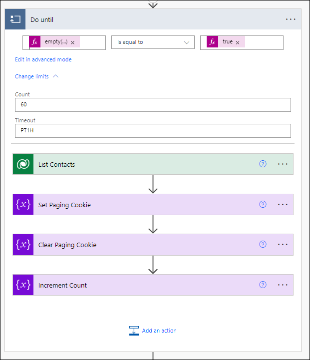 Pagination in Dataverse using Power Automate