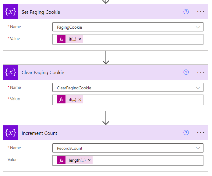 Pagination in Dataverse using Power Automate
