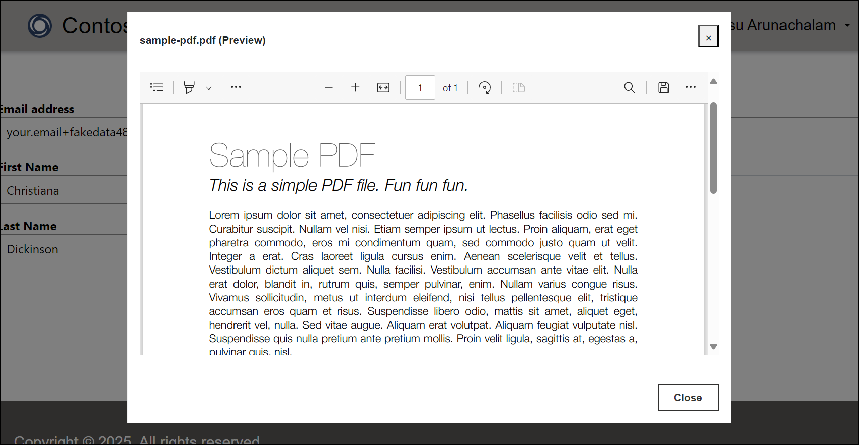 preview pdf inside power pages