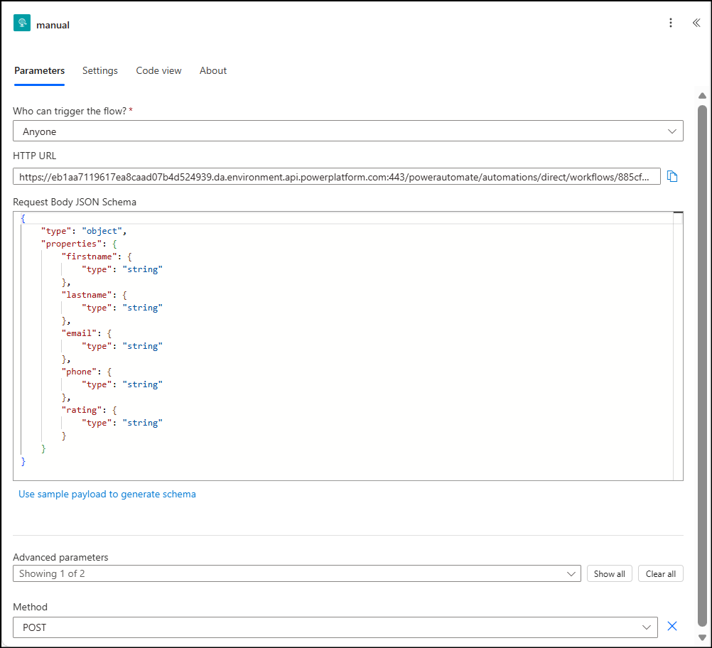 Data processing flow trigger
